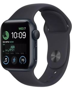 Apple Watch Series 7 (GPS, 45mm) Midnight Aluminum Case with Midnight Sport Band (Renewed)