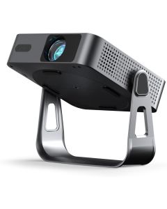 【Officially-Licensed APP & Native 1080P】Thinnest 1.81" Smart Mini Projector with WiFi and Bluetooth, Auto Focus & Keystone Portable Outdoor Projector, VOPLLS 4K Support Home Movie Projector