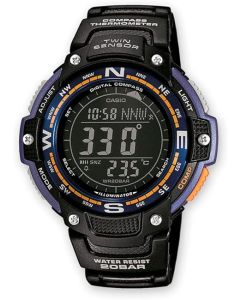Casio SGW100 Series | Digital Watch & Compass | 200M WR | 100 SEC Stopwatch | Twin Sensor for Direction & Temperature | Low Temp Resistant | World Time | Auto Calendar | Multi Alarm