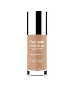 Neutrogena Hydro Boost Hydrating Tint Foundation Makeup for Dry Skin, with Hyaluronic Acid, Lightweight Oil-Free Water Gel, Non-Comedogenic, 40 Nude Color, 1.0 fl. oz