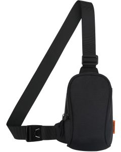 Peicees Sportswear Essentials Small Crossbody Bag for Men Women Mini Sling Bag Travel Running Phone Daypack Cross Body Shoulder Bags, Black