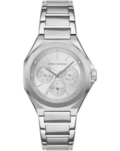 A|X Armani Exchange Women's Watch, Octagonal Three-Hand Watch for Women with Stainless Steel or Silicone Band