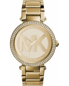 Michael Kors Parker Women's Watch, Stainless Steel and Pavé Crystal Watch for Women with Steel, Leather, or Silicone Band