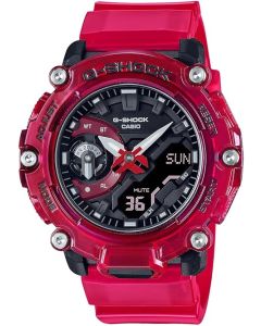 G-Shock Casio Analog-Digital Translucent Red Skeleton Limited Edition Watch | Sound Wave Series | GA2200SKL-4A