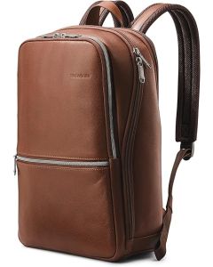Samsonite Classic Leather Slim Backpack