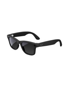 Meta Ray-Ban (Gen 1), Wayfarer Large, Matte Black | Smart AI Glasses for Men, Women — 12 MP Ultra-Wide Camera, Audio, Video Recording, Bluetooth — Polarized Gradient Graphite Lenses — Sunglasses