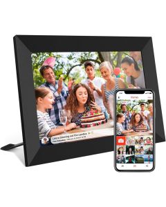 32GB FRAMEO 10.1 Inch Smart WiFi Digital Photo Frame 1280x800 IPS LCD Touch Screen, Auto-Rotate Portrait and Landscape, Built in 32GB Memory, Share Moments Instantly via Frameo App from Anywhere