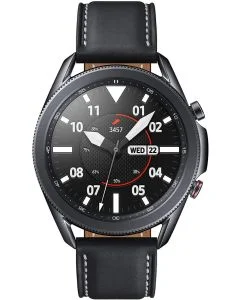 Samsung Galaxy Watch 3 (45mm, GPS, Bluetooth) Smart Watch with Advanced Health Monitoring, Fitness Tracking, and Long Lasting Battery - Mystic Black (Renewed)