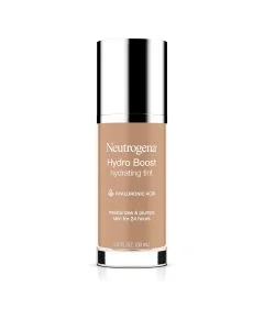 Neutrogena Hydro Boost Hydrating Tint Foundation Makeup for Dry Skin, with Hyaluronic Acid, Lightweight Oil-Free Water Gel, Non-Comedogenic, 40 Nude Color, 1.0 fl. oz
