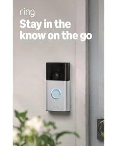Ring Battery Doorbell, Home or business security with Head-to-Toe video, Live View with Two-Way Talk, and Motion Detection & Alerts, Satin Nickel 