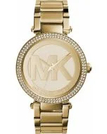 Michael Kors Parker Women's Watch, Stainless Steel and Pavé Crystal Watch for Women with Steel, Leather, or Silicone Band